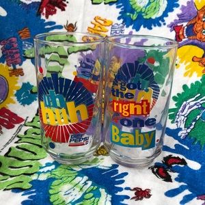90’s Diet Pepsi Glasses